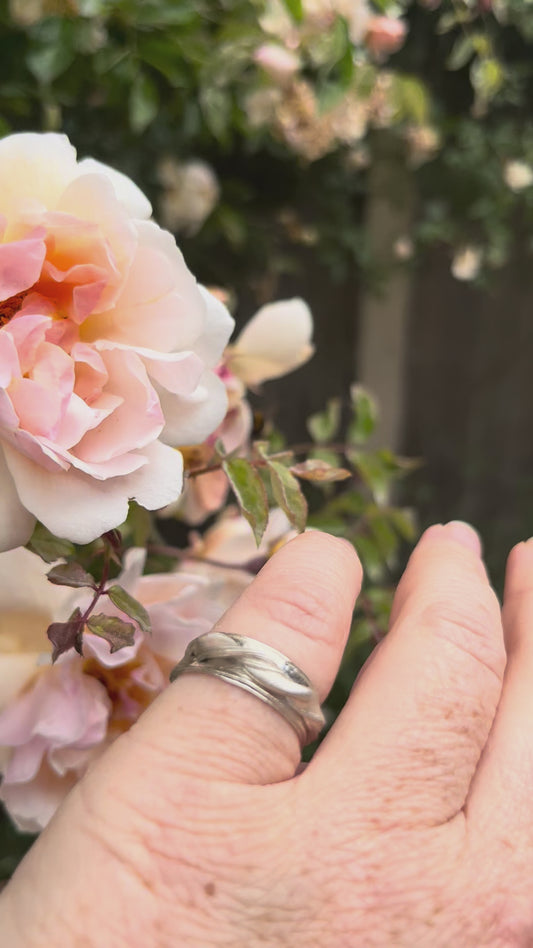 Silver Mitsuro Hikime Ring size P
